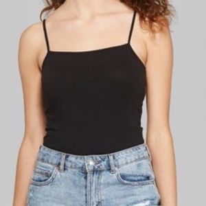 Wild fable square bottom crop spaghetti straps new with tag.